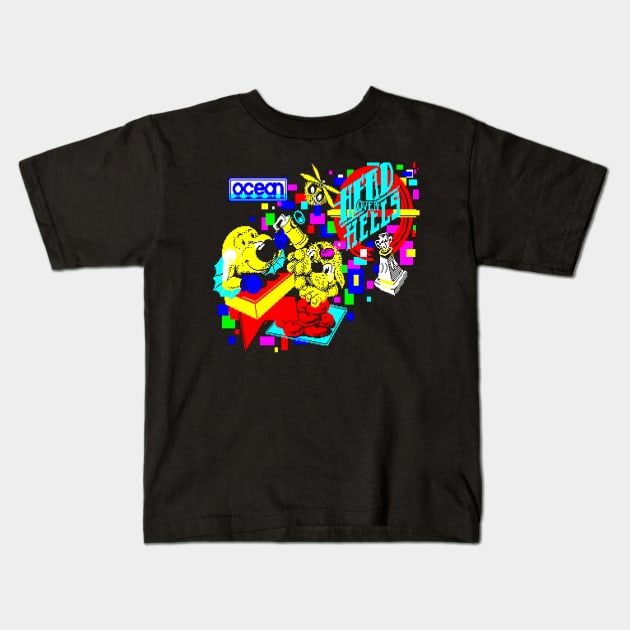 Head Over Heels Kids T-Shirt by Cisne Negro
